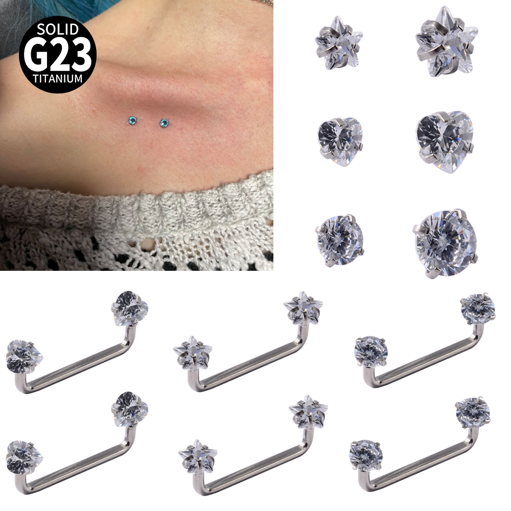 Body Jewelry Implant Grade - Barres de perçage de Surface microdermique