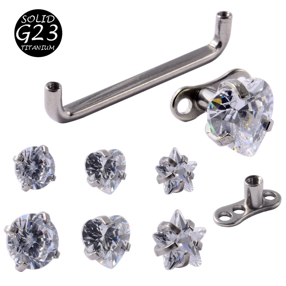 Body Jewelry Dermal - 1 pièce G23 titane dérmique ancre