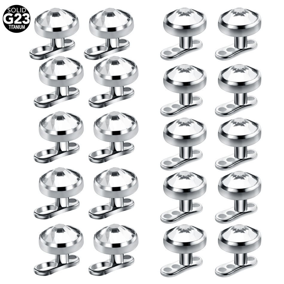 Body Jewelry Dermal - Ensemble de Micro piercing cutané en
