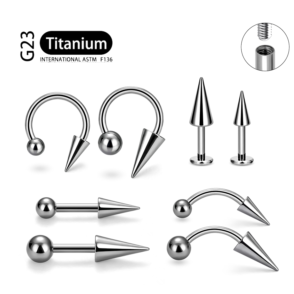 Body Jewelry Implant Grade - 1 pièces Grade d'implant F136 titane