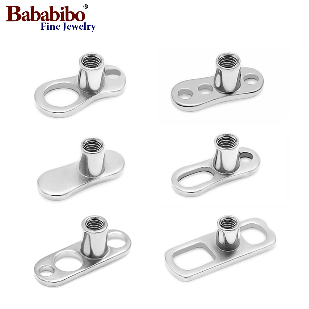Body Jewelry Dermal - 10 pièces 14G 2mm /2.5mm G23