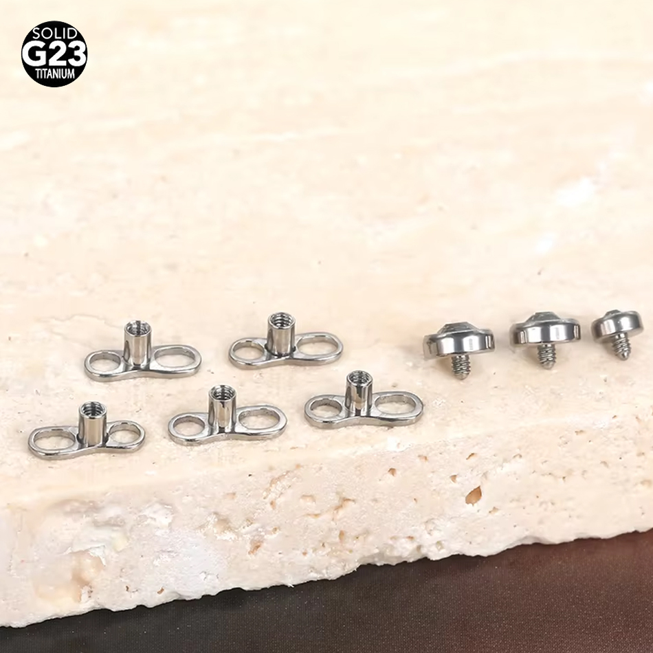 Body Jewelry Dermal - Ensemble de Micro piercing cutané en