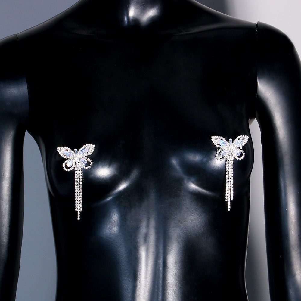 Autocollants de mamelon à pamp - Body Jewelry Nipple Chain avis et prix