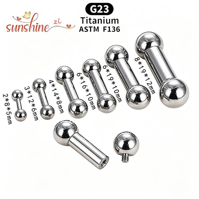 Barres droites en titane de qu - Body Jewelry Implant Grade avis et prix