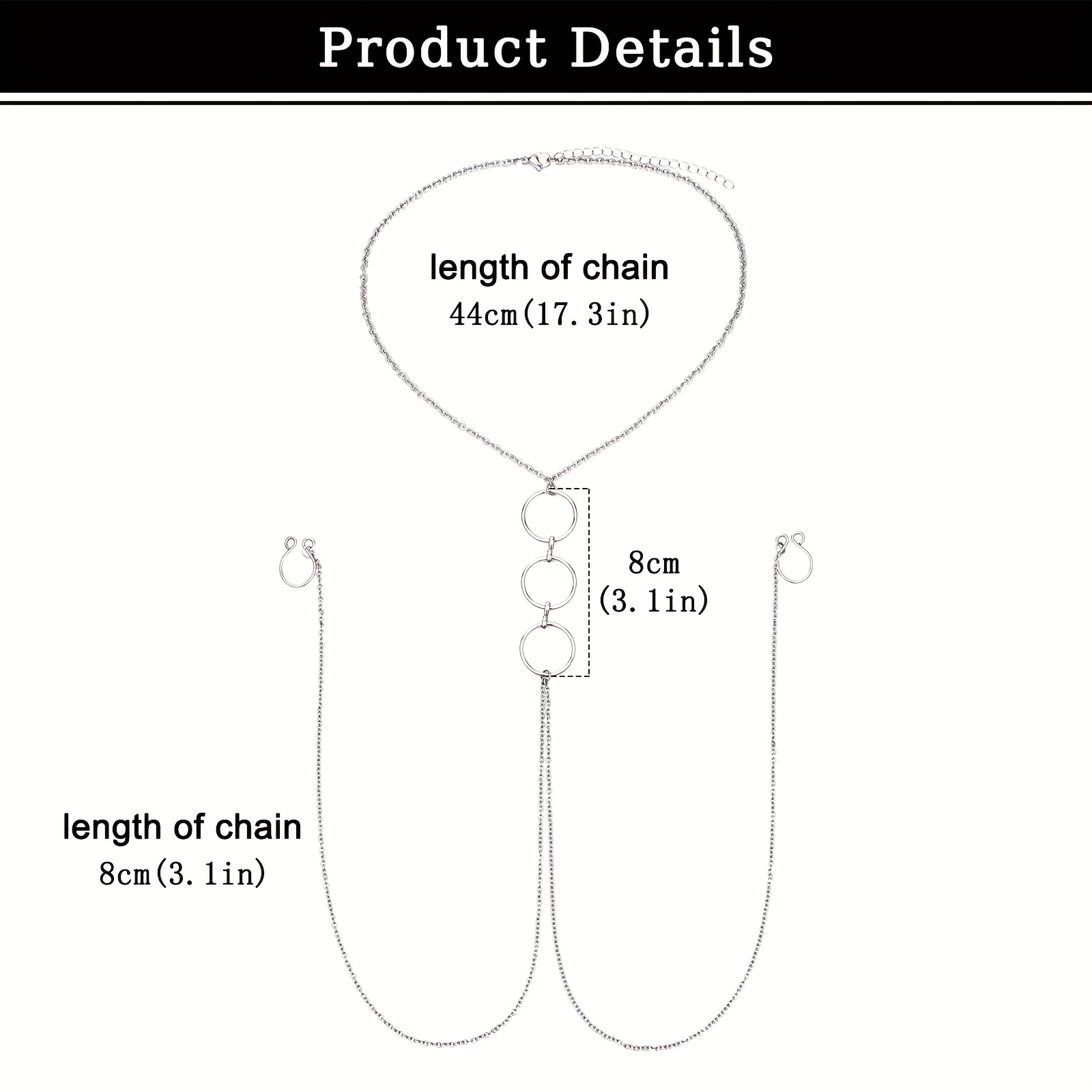 Faux anneau de mamelon en acie - Body Jewelry Nipple Chain avis et prix