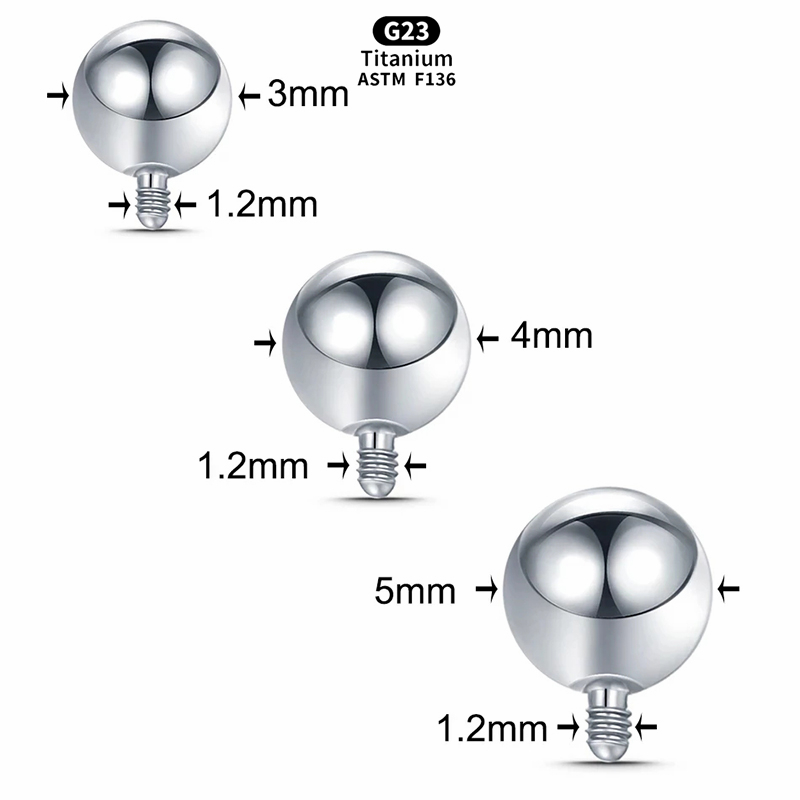Boule filetée intérieure en ti - Body Jewelry Dermal avis et prix