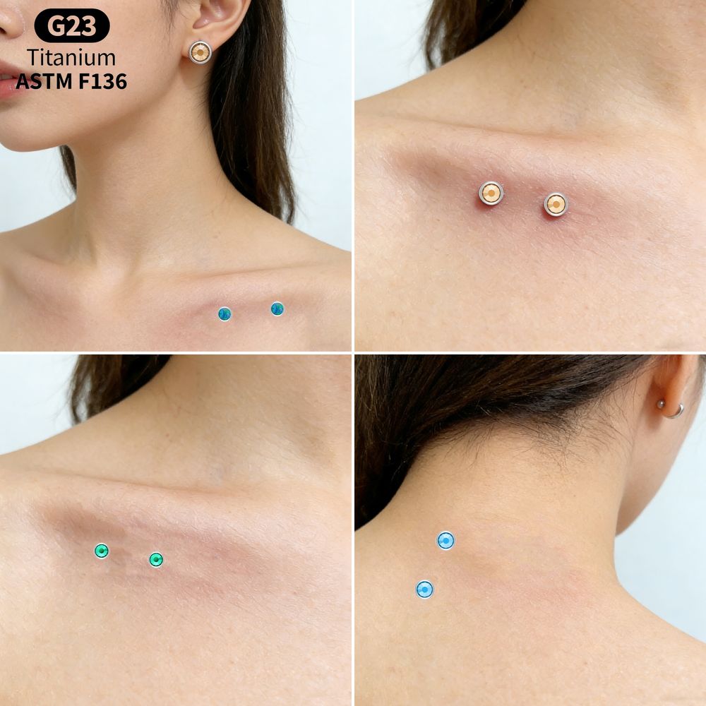Piercing de surface en titane  - Body Jewelry Dermal avis et prix