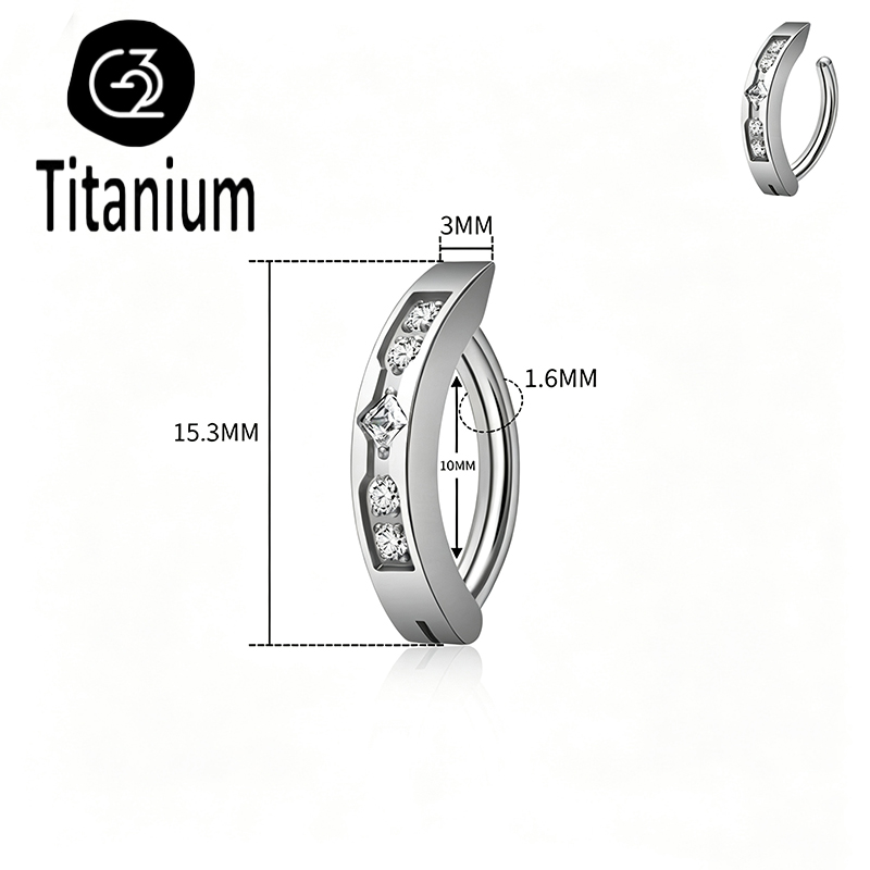 Anneau de nombril en titane AS - Body Jewelry Implant Grade avis et prix