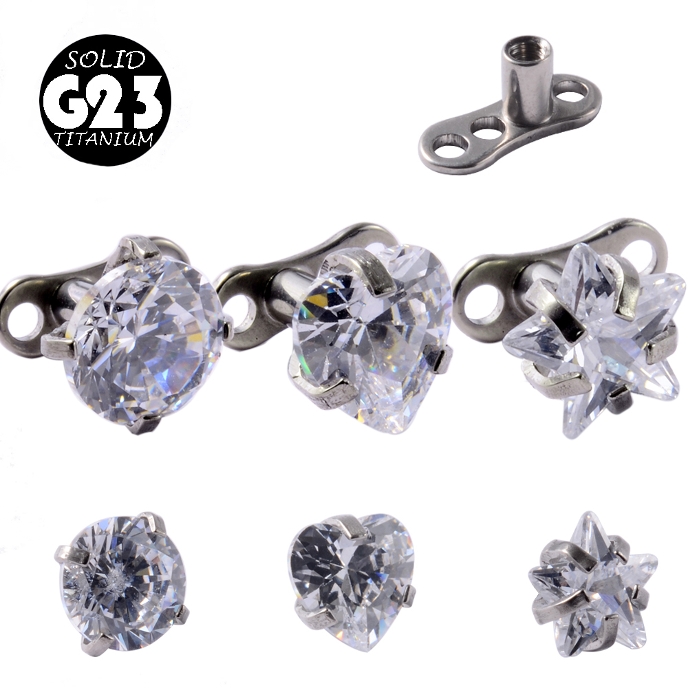 1 pièce G23 titane dérmique an - Body Jewelry Dermal avis et prix