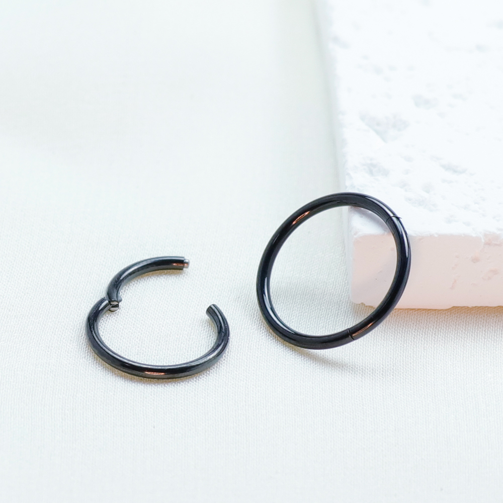 F136 titane Piercing noir nez  - Body Jewelry Implant Grade avis et prix