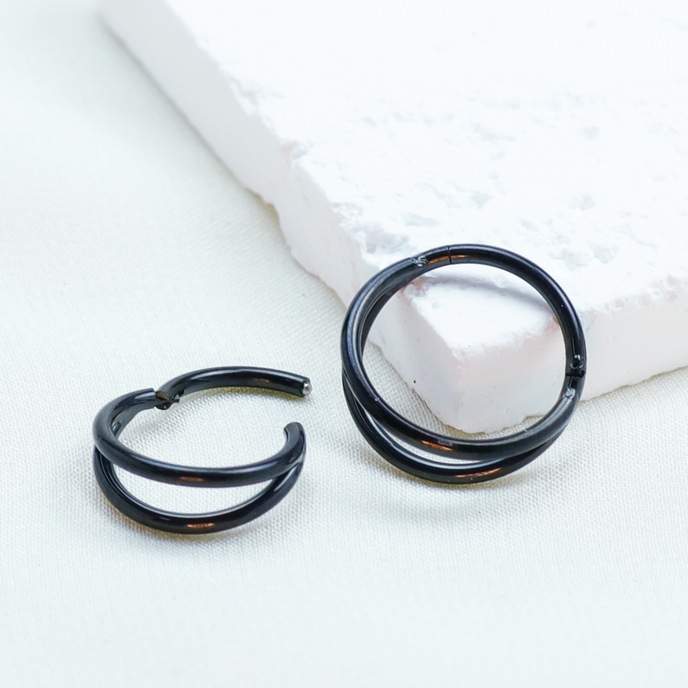 F136 titane Piercing noir nez  - Body Jewelry Implant Grade avis et prix