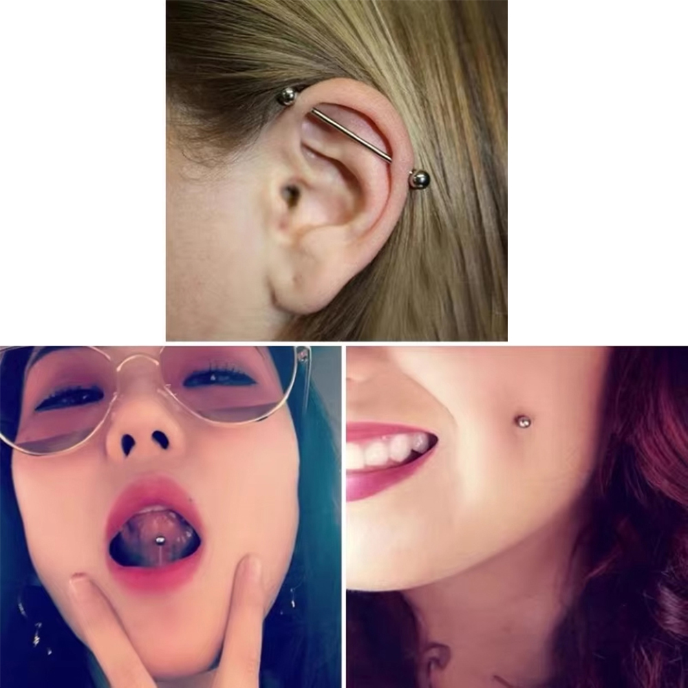 Lot de 2 barres droites en tit - Body Jewelry Implant Grade avis et prix
