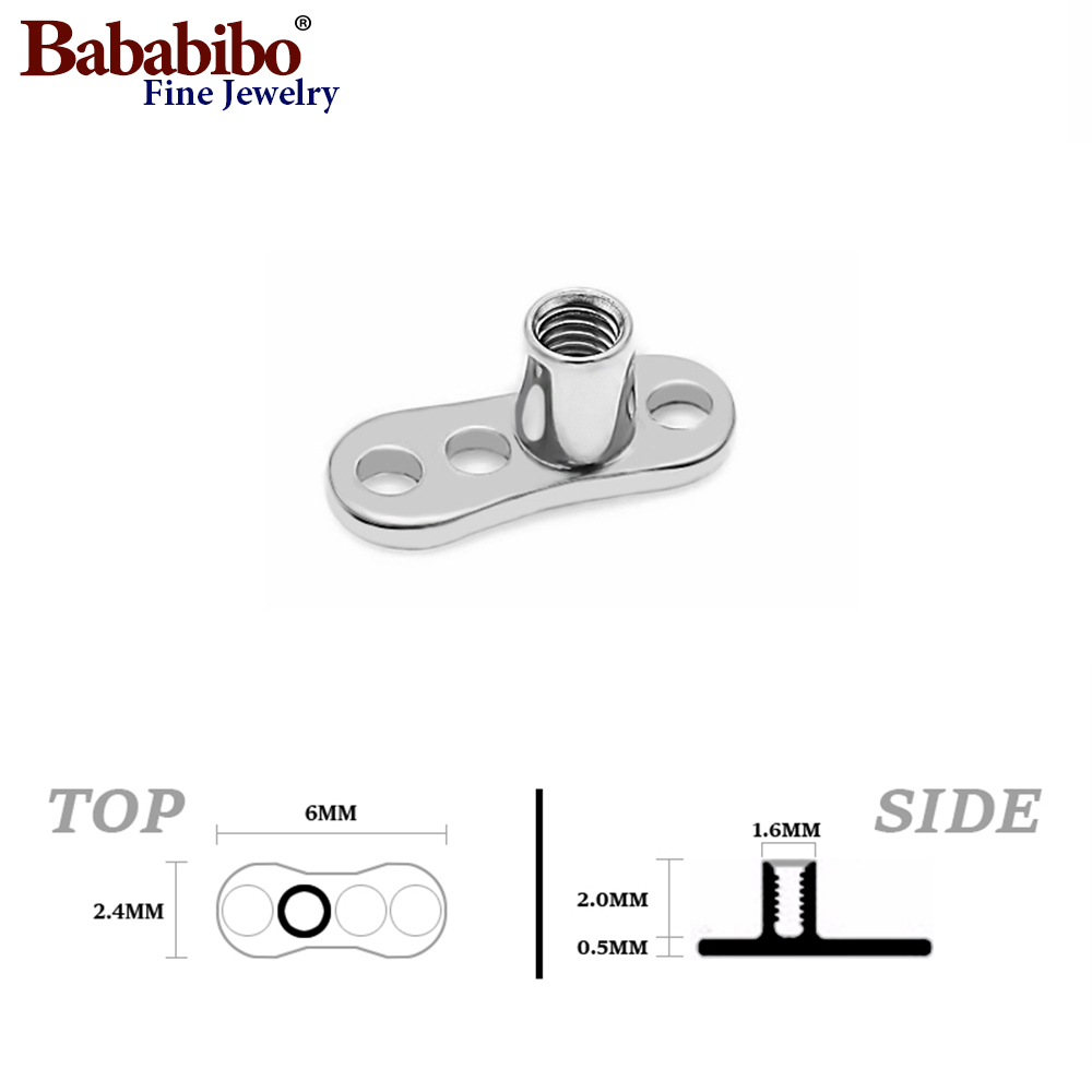 10 pièces 14G 2mm /2.5mm G23 t - Body Jewelry Dermal avis et prix