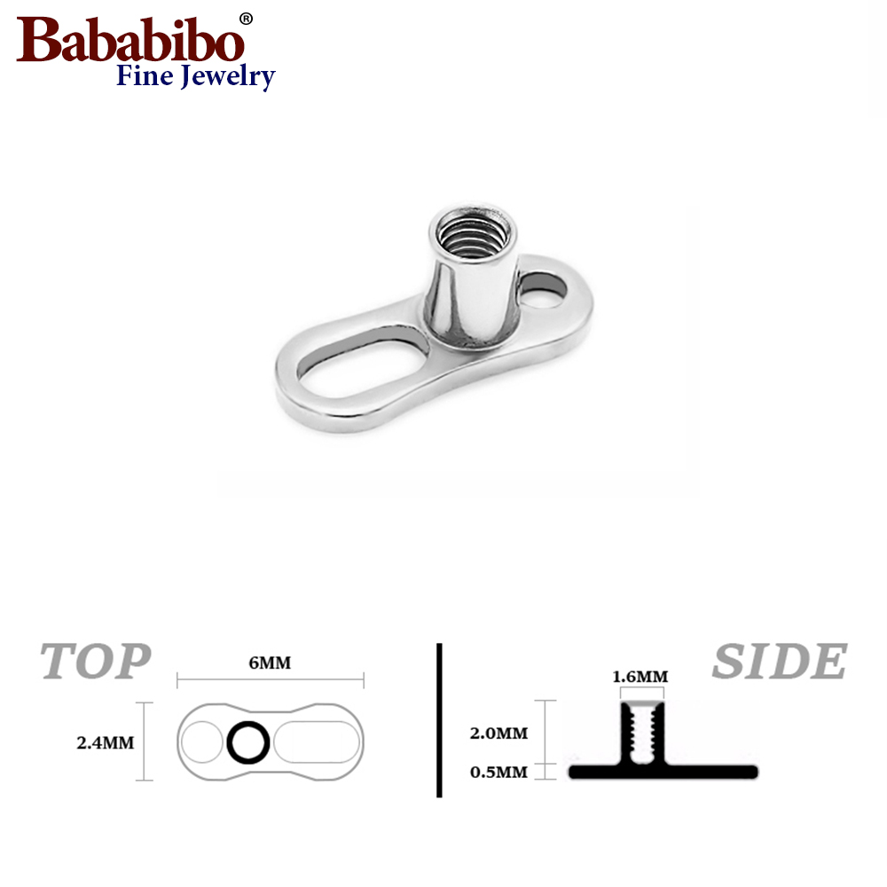 10 pièces 14G 2mm /2.5mm G23 t - Body Jewelry Dermal avis et prix
