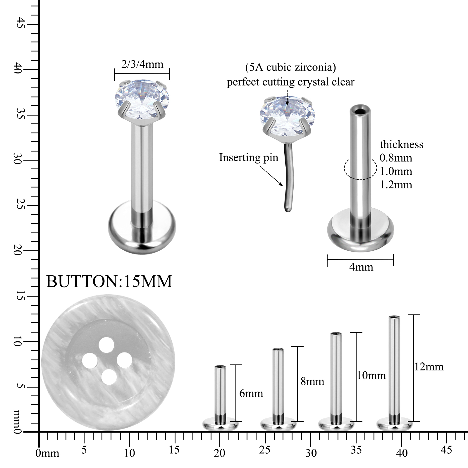 F136 G23 Titane de qualité imp - Body Jewelry Implant Grade avis et prix