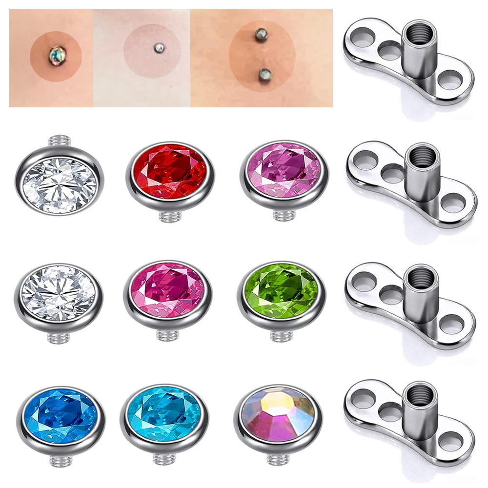 Piercing de Surface en acier c - Body Jewelry Dermal avis et prix