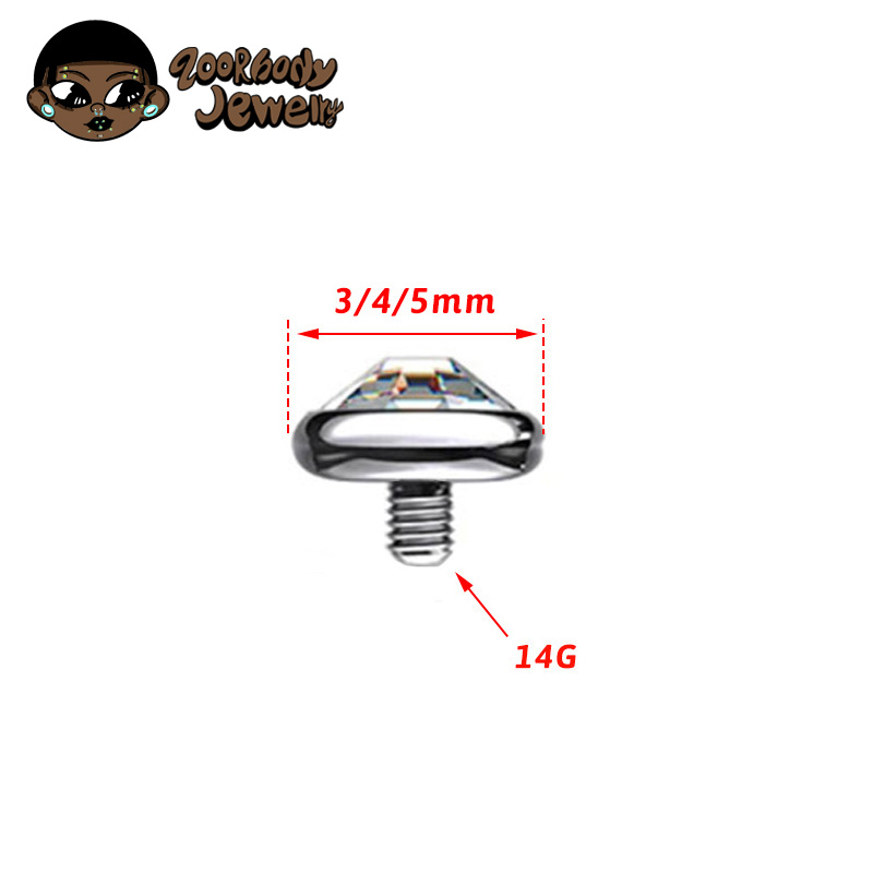 1 pièces ASTM F136 titane lune - Body Jewelry Dermal avis et prix